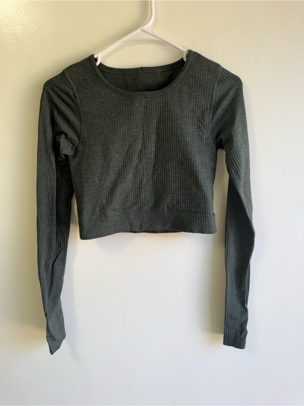 Lululemon “Ebb to Street” Dark Green Long Sleeve size 0-2